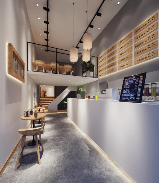 南京奶茶店装修