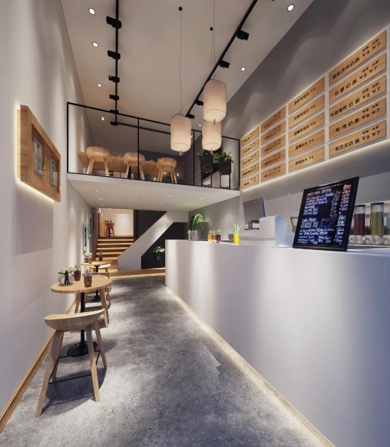 南京奶茶店装修